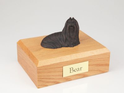 Bronze Maltese Dog Figurine Urn PetsToRemember.com