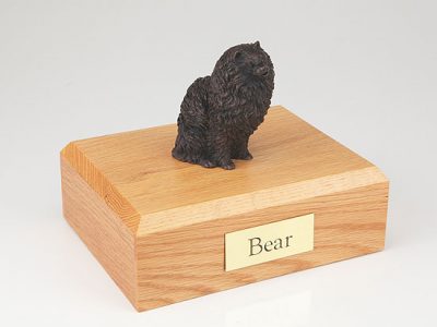 Bronze Pomeranian Dog Pet Figurine Urn PetsToRemember.com