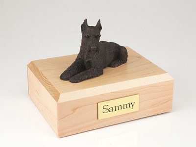 Bronze Schnauzer Dog Pet Figurine Urn PetsToRemember.com