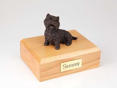 bronze westie dog urn PetsToRemember.com