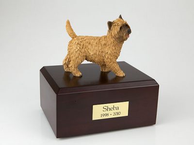 Brown Cairn Terrier Figurine Urn PetsToRemember.com