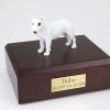 White Bull Terrier Dog Pet Figurine Urn PetsToRemember.com