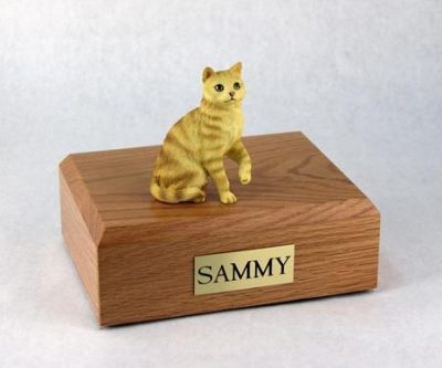 Red Shorthair Cat Urn PetsToRemember.com