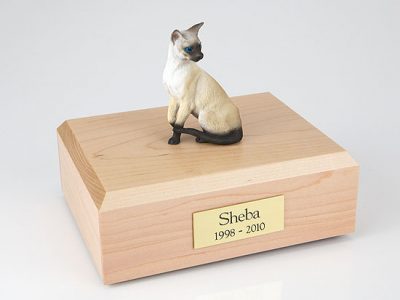 Siamese Cat Figurine Urn PetsToRemember.com