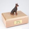 Red Doberman Dog Figurine Urn PetsToRemember.com
