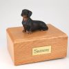 Black Dachshund Dog Figurine Urn PetsToRemember.com
