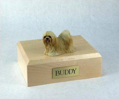 blonde dog lhasa apso pet urn PetsToRemember.com