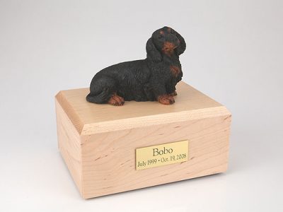 Black Dachshund Dog Pet Figurine Urn PetsToRemember.com