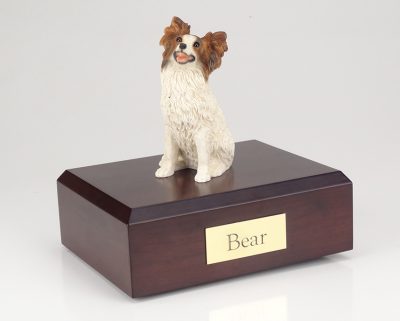 Papillion Dog Figurine Urn PetsToRemember.com