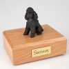 Black Sports Poodle Dog Urn PetsToRemember.com