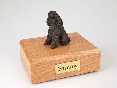 Chocolate Poodle Dog Urn PetsToRemember.com