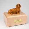Long-Haired Dachshund Dog Pet Figurine Urn PetsToRemember.com