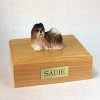 Red White Shih Tzu Dog Pet Figurine Urn PetsToRemember.com