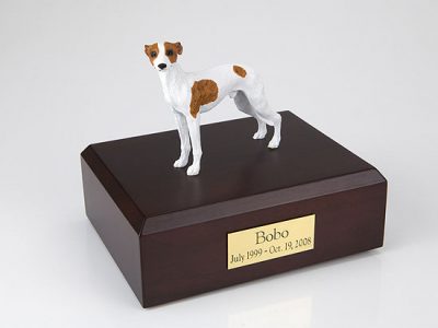 White Whippet Dog Pet Figurine Urn PetsToRemember.com