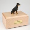 Black Ears Down Doberman Figurine Urn PetsToRemember.com