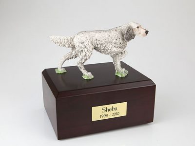 English Setter Dog Pet Figurine Urn PetsToRemember.com