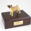 Sitting Pug Dog Pet Figurine Urn PetsToRemember.com