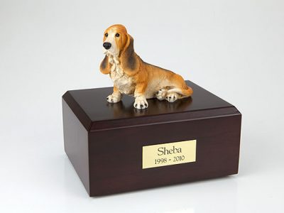 basset hound pet urn PetsToRemember.com