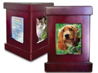 silver pet urn package PetsToRemember.com