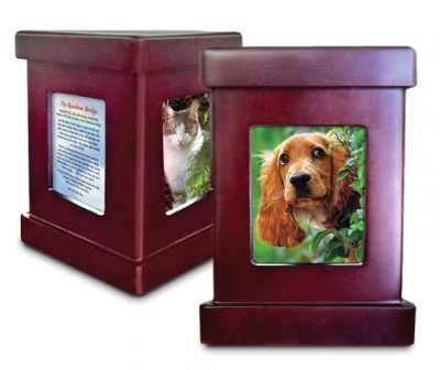 silver pet urn package PetsToRemember.com