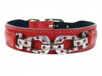 Ferrari Red Swarovski Crystal Dog Collar