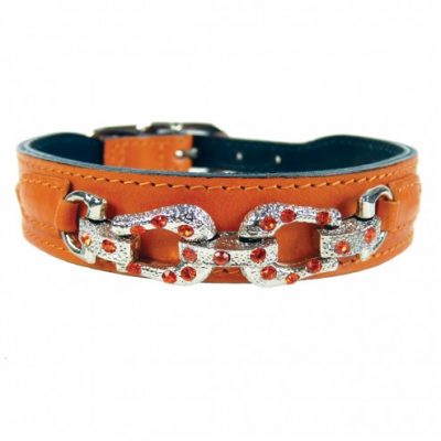 tangerine-swarovski-crystal-dog-collar