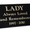Granite Pet Burial Marker PetsToRemember.com