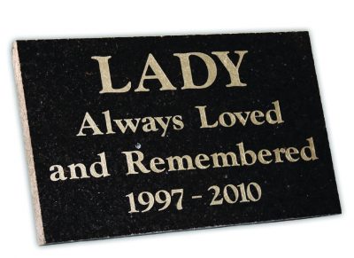 Granite Pet Burial Marker PetsToRemember.com