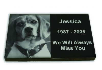 Laser Image Pet Burial Marker PetsToRemember.com