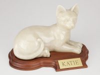 Faithful Feline, Laying, With Base