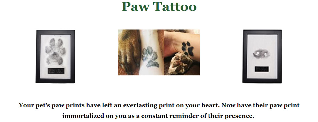 PetsToRemember.com Paw Tattoos